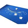 SSTN LTD Grande authentique * BLEU * Las Vegas NEUF 1,8 m par 0,9 m Black Jack en feutre Plus Jeu de cartes