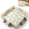 Haoppmof Tappetino puzzle da pavimento in schiuma EVA, tappetino puzzle per pavimento Tappetino ad incastro, tappetino da gioco con motivi di animali stampati, tappetino antiscivolo 114×114×1 cm