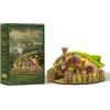 Generic Magic Ring House, kit fai da te in miniatura per casa delle bambole, libro | Cottage delle fate, scena in miniatura, piccola casa, libreria inserto diorama, interruttore touch, decorazione mensola casa