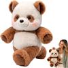 DAJASD Peluche Panda Che Corre, Peluche semovente da 45 cm | Antistress e Rilassante, Peluche Interattivo, Regalo per Bambini e Adulti (Marrone)