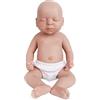 Vollence 36 cm Bambola Completamente in Silicone, Non Bambole in Vinile, Bambole Reborn, Bambole Vere, Bambole realistiche, Bambole Neonato - Ragazza