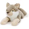 MorisMos Peluche lupo gigante animale giocattolo, 120 cm grande lupo carino peluche grande morbido animali domestici regali per bambini, regalo di compleanno, adorabile cuscino