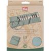 Prym 223802 - Set di ferri circolari per lavorare a maglia, 3,5-8, colore: petrolio naturale