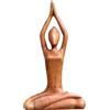 Generico Statua di yoga - Scultura di yoga in legno, 3 sculture in resina | premium, statua da giardino in meditazione, elegante statuetta di donna Yogga, decorazioni Serenity per soggiorno