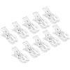 Gnovldg 10 Pezzi Trasparente Clip a Molla Plastica, Mollette Per Teli Mare | 9 x 2.5 x 4.5cm Riutilizzabili Morsetti per Asciugamani, per Telo Mare Asciugamani Lenzuola Trapunta Tappeto