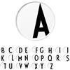 Design Letters Piatti Natalizi Bianco (A-Z) | Piatti Moderni in Porcellana | Piatti Decorativi Progettato nel Denmark | Piatti Perfetto per Decorazioni Natalizie, Regali Natale Donna, Regalo Uomo