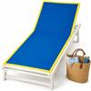 Intimitaly Sommaruga Telo Mare in Microfibra 90x180 cm, Asciugatura Rapida, Antisabbia, Bicolore con Bordino a Contrasto, Leggero, per Mare, Piscina e Viaggio (Azzurro-Giallo)