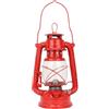 LiebeWH Lampada a Cherosene Vintage Lampade a Olio Rosso Ferro Lampada a Olio Lanterna Casa in Vetro Decorazione Pub per Feste (Rosso)
