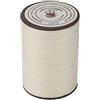 Tiiyee Filo Cerato, Cordoncino Cerato Cucire Pelle da 0,45 Mm Riparazione Scarpe Rilegatura Libri Fai Corda Piatta Progetti Cucitura Poliestere Rivestito Bracciali Impiegh Per Artigianale (Beige)