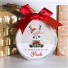 Generico PALLINA NATALIZIA PERSONALIZZATA - Il primo Natale modello Renna - Idea Regalo Natale - Addobbi natalizi personalizzati