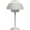 FOGARI Lampada da tavolo dimmerabile, lampada da tavolo a LED, senza fili, dimmerabile, con 3 temperature di colore, lampada da tavolo ricaricabile USB, per camera da letto, scrivania (grigio)
