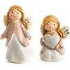 Logbuch-Verlag 2 piccoli angeli custodi, mini regali per comunione, Natale, portafortuna, 7,5 cm