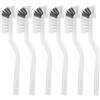 PXARMYYXGS 6 Spazzole per Pulizia di Tazze e Angoli, Manico Lungo, Testa a 90 Gradi | Set da 6 in PP, lungo 24 cm: per tazze, lavelli, fughe e guide di finestre; la testa a 90° raggiunge bordi e fessure.