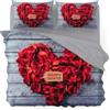 BIANCALUNA Miss Terry Happy Completo Letto Matrimoniale Set Lenzuola Sopra Sotto Federe 100% cotone tinto in pezza stampa digitale made in italy