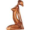 Generico Statua di yoga - Scultura di yoga in legno, 3 sculture in resina | premium, statua da giardino in meditazione, elegante statuetta di donna Yogga, decorazioni Serenity per soggiorno