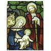 F.LLI BONELLA Fratelli Bonella | Vetrata Adesiva Trasparente Rimovibile dell'Adorazione della Natività 30x40 cm | Made in Italy (Adorazione della Sacra Famiglia)