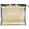 LUCKCDUO Borsa traspirante con finestra trasparente, protezione anti-umidità per l'organizzazione dell'armadio, copertura antipolvere in tessuto non tessuto con manici S/M/L/XL (XL)