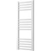 Greened House Scaldasalviette Milano bianco dritto, larghezza 300 mm x altezza 800 mm, riscaldamento centralizzato piatto