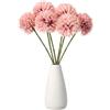 QUARKZMAN 6Pz Fiori Artificiali A Palla Di Crisantemo Fiori Rosa Polveroso | Fiori Finti Di Crisantemo, Mazzo Fiori Finti Di Seta, Mum, Per Decorazione Casa Giardino Matrimonio Feste