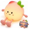 Dongcill Luce Notturna Pesca,Kawaii Luce Notturna Silicone, Lampada Bambini Notturna | Luce Notturna USB Ricaricabile, Comando Touch, Luce Soffusa, Ideale Regalo Neonato Cameretta