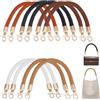 CALFOVERA 10 pz 5 Colori Intrecciati in Pelle PU Tracolla per Borsa 30cm Manici per Borsa Corti Cinghie di Ricambio con Chiusura A Moschettone in Lega Dorata Borse Sottobraccio Tote Accessori Ripara