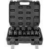 DUOSAMY Set di 13 chiavi a bussola con cassetta degli attrezzi, prolunga da 3/4 | 19 mm/22 mm/24 mm/27 mm/30 mm/32 mm/33 mm/36 mm/38 mm/41 mm/46 mm/50 mm