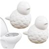 Generic Cappucci Per Bulloni Del Water Accessorio per Bagno in Ceramica a Forma di | Copertura Per Viti Del Vaso Del Water per Piastrelle Angolo Vasca Bagno Cucina Bidet Doccia Hotel