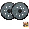 Kxathfa 2 pezzi - Piastra di levigatura, 125 mm, per BO5010, 5030, 5031, 5041, DeWalt DW420, DW421, disco 8 fori eccentrico autobloccante, in metallo, ricambio universale