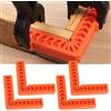 CLDURHGE Set di 4 staffe di posizionamento a 90 gradi in plastica tipo L, supporto ausiliario per localizzazione angolare, strumento da falegnameria per cornici e scatole (10,2 cm)