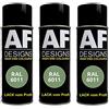 Alex Flittner Designs 3 x RAL vernice spray per auto, vernice colorata RAL6011 RESEDAGRUEN lucido