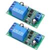 Create idea 2 moduli relè ritardo CC 12 V, 55 x 28 x 18,4 mm, 0 ~ 60 secondi, timer di ritardo regolabile, scheda controller per casa automobilistica elettronica