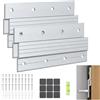 RtottiM 2 Coppie Ganci a Incastro Francese Ganci a Z In Alluminio Da 15cm | Staffe Z Alluminio Resistente French Cleat Alluminio French Cleat per Appendere Quadri a Parete Specchi e Scaffali Pesanti