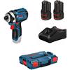 Bosch Professional 0 601 9A6 977 Avvitatore a Massa Battente a Batteria GDR 12V-105, 12 V, 2 x Batteria da 2.0 Ah, in L-Boxx, 250 volts