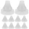 BIUDECO Ugelli di Ricambio in Silicone per 10 Pezzi Soffione Doccia Bianco | Resistenti alle Alte Temperature, e Flessibili, Set da 10 Pezzi per Sostituzione Rapida