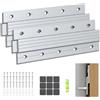 RtottiM 2 Coppie Ganci a Incastro Francese Ganci a Z In Alluminio Da 30cm | Staffe Z Alluminio Resistente French Cleat Alluminio French Cleat per Appendere Quadri a Parete Specchi e Scaffali Pesanti