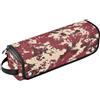 KLL Borsa da viaggio per strumenti per capelli, con tappetino in ferro, strumenti riscaldanti, organizer per strumenti caldi, ferro arricciacapelli, volumizzatore per capelli, colore bordeaux mimetico