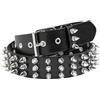 Generic Creativo Occhio Rivetto Cintura Stile Goth Pin Fibbia Uomo/donna Moda Casual Punk Style PU Cintura In Pelle Per Jeans Y2K Cintura