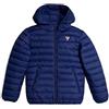 Guess, Giubbino Imbottito con Cappuccio Blu Navy Ragazzo Bimbo Bambino 14A
