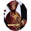 YourTies Cravatta da uomo in seta con gemelli quadrati e fermacravatta | Set di cravatte da uomo con motivo cachemire, fazzoletto in tessuto jacquard, per feste formali, matrimoni, balli scolastici