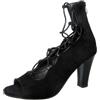 Generico Tacchi Heels Dance Scarpe da Ballo Donna Tacchi Heels Dance Donna Sexy | Scarpe con Tacco Eleganti Heels Dance Shoes Decollete Tacco Alto Punta Aperta con Lacci