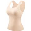 Punhazy Canotta Lovabella con Reggiseno Termica Donna Coppe Fisse Morbida | Intimo termico femminile con coppe integrate fisse, effetto seconda pelle, senza cuciture, taglie forti da M a 3XL