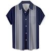 Lzzidou Camicia Hawaiana Vintage Anni '50 Rockabilly a Maniche Corte con Bottoni, da Uomo