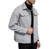 QUNERY Giacca Camicia Uomo Cappotto di Lana Giacche con Bottoni | Cappotto di lana di Mezza Stagione, Giacche Corto Autunnale/Invernale, con Risvolto, Comoda, Tinta Unita