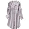 HEMNACU Camicia da notte in flanella da donna con bottoni, pigiama oversize | Pigiama lungo invernale con stampa a cuori, in cotone spazzolato, a quadretti