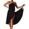 GUOCU Bikini Copricostumi e Parei Donna Copricostume da Bagno Mare Abito Estivi Spiaggia Vestito Scollo a V Elegante Senza Maniche Pareo da Spiaggia Copricostume Mare Bikibi Cover Up per Vacanza