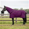 Nqyjm Coperta per cavallo, 165 cm, in poliestere, traspirante e leggera, per allenamento, stalla e trasporto, con copertura per il collo, viola