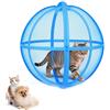 YOZO recinto per gatti da esterno lavabile portatile con ruote e rete | sfera gatto per esterno,rolling cat playpen ball,360° Panoramic palla per criceti per gatti all'aperto,Recinto Da Gioca