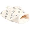 Generico Cuccia Coperta per Gatto Fodera Calda in Peluche, Chiusa e Antiscivolo, | Letto Sacco Nanna Gatto per Gattino Cucciolo Medio Interno Casa Camera da Letto Esterno Bianco
