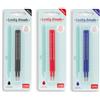 Legami - Set di 3 Refill per Penne Gel Lovely Pen non cancellabili | Set di 3 Blister di 2 Ricariche, Colore Inchiostro Nero, Rosso, Blu, Diametro 0,5 cm, Altezza 14 cm