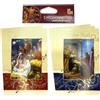 Afie M5-372 - Set di 5 biglietti natalizi per presepe religiosa con doratura in oro dorato, 13,5 x 8,5 cm + 5 buste bianche 14 x 9 cm, 2 modelli assortiti o 5 carini, per cristiani, voti tradizionali, fine